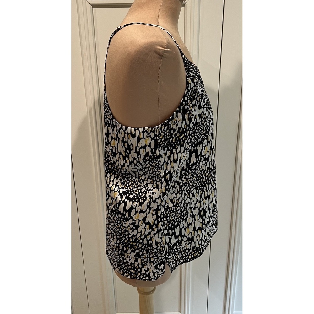 Evereve Roan & Ryan Cora Printed Cami Size Small Gold & Black Top Boho Layering - Picture 5 of 11
